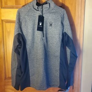 NWT Spyder Men's 1/4 Zip Outbound Sweater Jacket